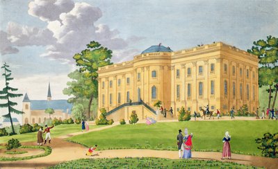 Il Castello di Montmorency, vicino a Parigi, c.1815-20 da French School