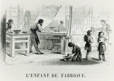 Il bambino della fabbrica, c.1842 da French School