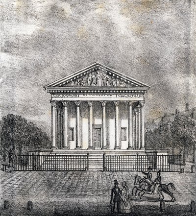 La Chiesa della Madeleine - "Alphabet Picturesque des Monumens de Paris" c.1840 (incisione) da French School