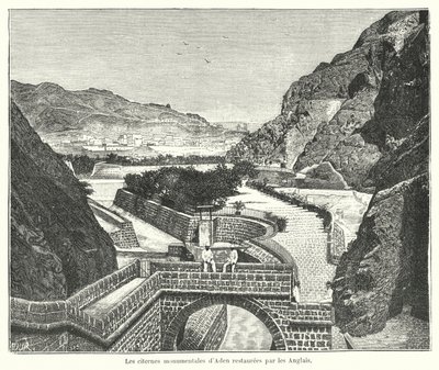 Le cisterne di Tawila, Aden, restaurate dagli inglesi da French School