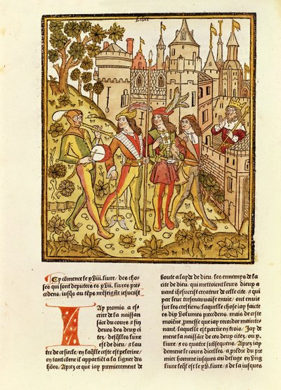La Città di Dio e la Città di Questo Secolo, da La Cité de Dieu, 1486-87 da French School