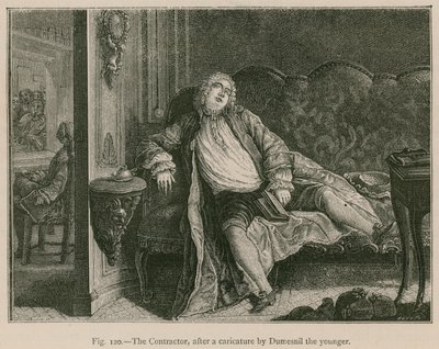 Il contraente, dopo una caricatura di Dumesnil il Giovane da French School