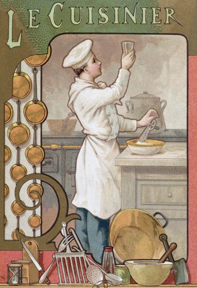 Il cuoco, c.1899 da French School