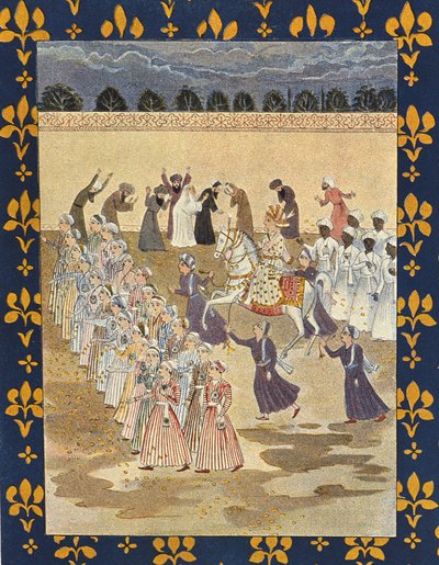 Il corteo di Aladino, illustrazione per Aladino, da Le Mille e una Notte, 1895 da French School