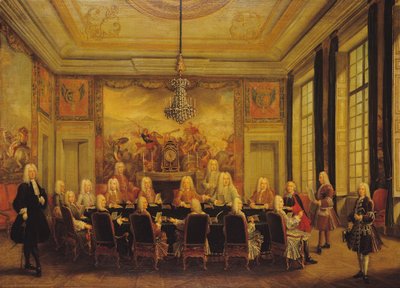 Il Consiglio di Reggenza per la minoranza di Luigi XV (1710-74) 16 settembre 1715 da French School