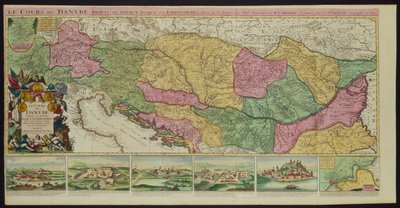 Il corso del Danubio dalla sua sorgente alla sua foce, basato sui più recenti memoires di P. Coroneli e S. Sanson, Geografo del Re da French School