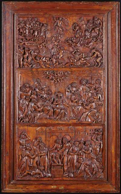 Il Credo, Pannello III: Il Giudizio Universale, Pentecoste e la Comunione dei Santi, 1587 da French School
