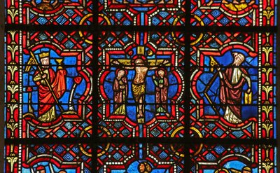 La crocifissione tra la Chiesa e la Sinagoga da French School