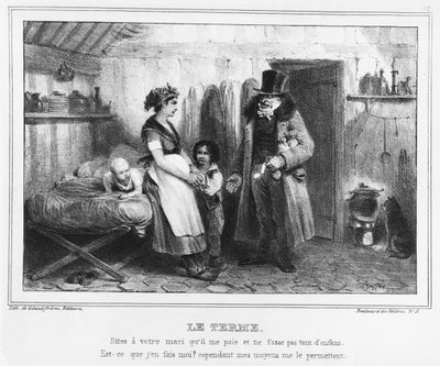 La data di pagamento, c.1840 da French School