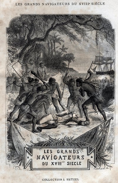 La Morte del Capitano James Cook da French School