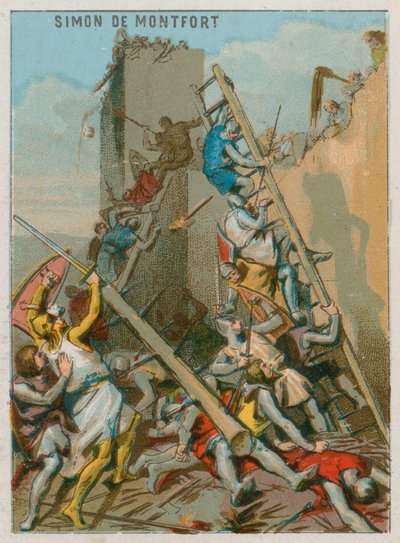 La morte di Simone di Montfort da French School