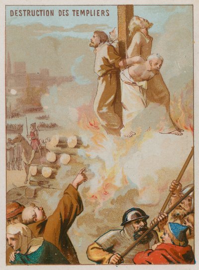 La distruzione dei Cavalieri Templari da French School