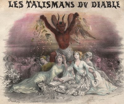 I Talismani del Diavolo, canzone per quadriglia. Litografia da French School