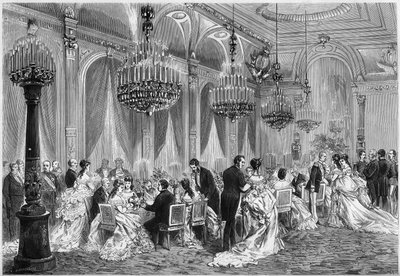 Cena del Corpo Diplomatico a una ricezione organizzata da Adolphe Thiers al Palazzo dell