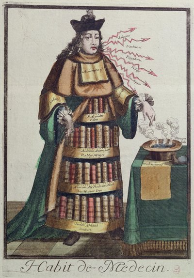 Il Dottore, un costume allegorico, dopo un