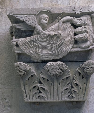 Il sogno dei tre re, capitello originale dalla navata della cattedrale da French School