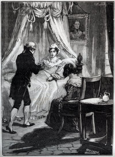 La Duchessa di Berry (Marie Caroline, Principessa delle Due Sicilie, Duchessa di Berry) alla Fortezza di Blay riceve il Dottor Louis Charles Deneux da French School