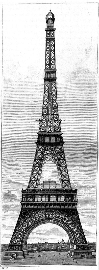 La Torre Eiffel, torre alta 300 metri per l