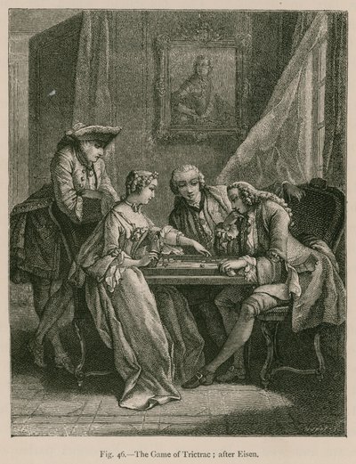 Il gioco del trictrac; dopo Eisen da French School