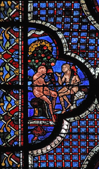 La finestra del Buon Samaritano: Adamo ed Eva sotto l