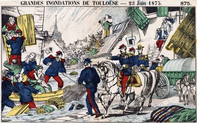 Le grandi inondazioni di Tolosa il 23 giugno da French School