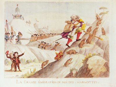 La grande migrazione del re delle marmotte, 1792 da French School