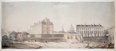 Il buco in Rue Monge, il Collegio di Navarra e la Scuola Politecnica di Parigi, 1870 da French School