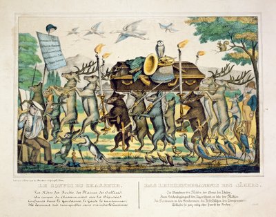 La processione dei cacciatori, c.1850 da French School