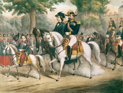 La famiglia imperiale a cavallo da French School