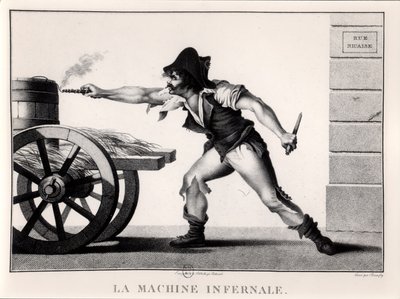 La macchina infernale, rue Saint-Nicaise, Parigi, 24 dicembre 1800 da French School
