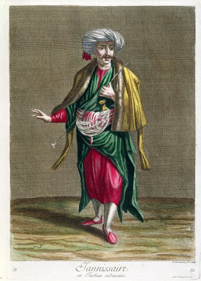 Il Giannizzero, dalla Collezione di Stampe di Costumi del Levante, inciso da Philippe Simonneau (1685-c.1753) 1707-08 da French School