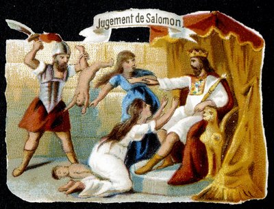 Il giudizio di Salomone da French School