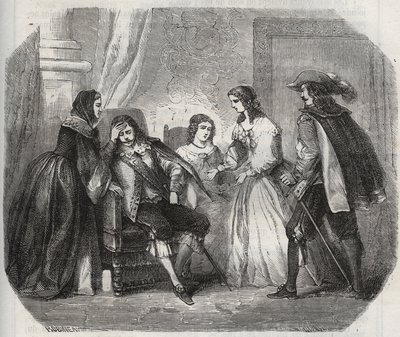 Il re di Francia Luigi XIII (1601-1643) è colto da emicrania mentre parla con la regina Anna d