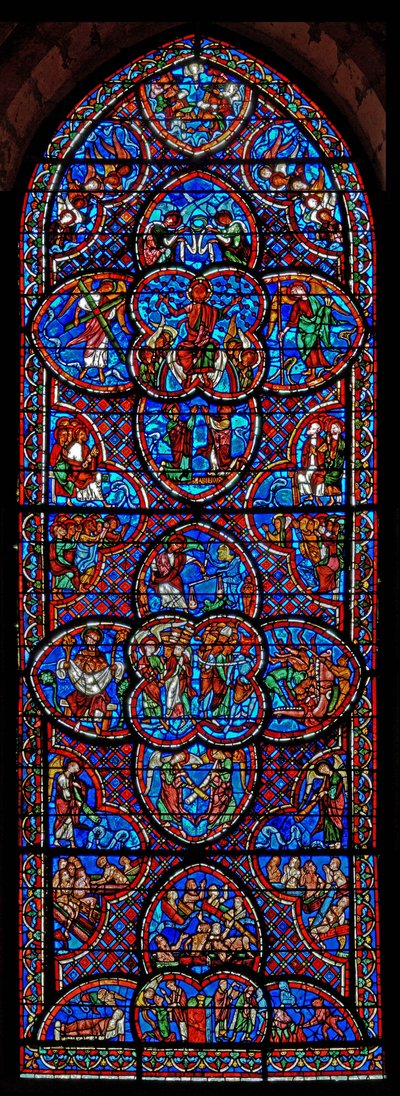 Vetrata del Giudizio Universale da French School