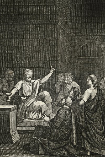 Gli ultimi momenti di Socrate da French School
