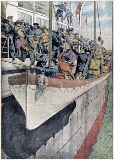 La lezione del Titanic: esercitazione con le scialuppe su un transatlantico da French School