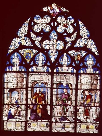 La Madonna col Bambino con San Giovanni Battista, San Pietro che presenta Pierre Tullier, il sindaco di Bourges, e sua moglie alla Vergine, San Giovanni che presenta Jean, Francois e Pierre Tullier, fondatore o da French School