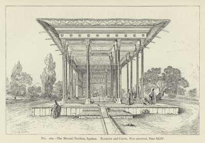 Il Padiglione degli Specchi, Ispahan da French School