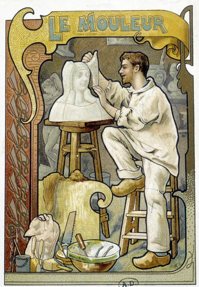 Il fonditore - Cromolitografia da French School