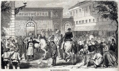 La scuola veterinaria nazionale di Alfort - Les grandes écoles de France - école vétérinaire de maison alfort nel 1866 - La consultazione quotidiana - Incisione in "Le monde illustré" del 1866 da French School