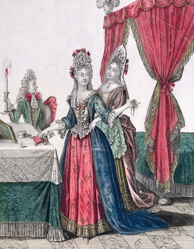 La notte, signora che va a letto, seconda metà del XVII secolo da French School