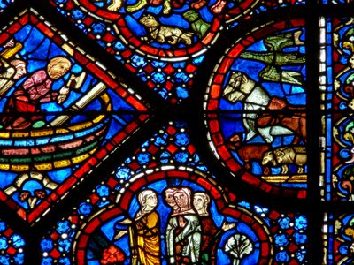 La finestra di Noè: una coppia di nephilim da French School