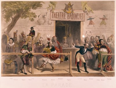 La Parata, caricatura di Napoleone III e la sua corte (1808-73), da La Menagerie Imperiale, c.1870 da French School