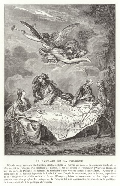 La Partizione della Polonia, 1772 da French School