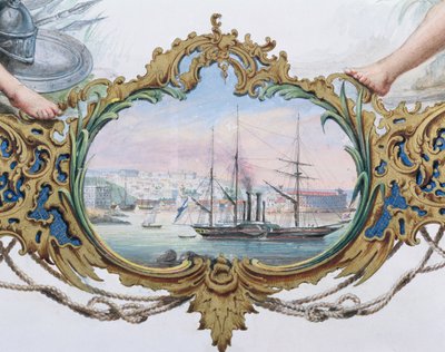 Il porto di Sebastopoli, 1854 da French School