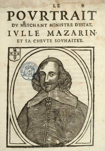 Il Ritratto del malvagio Ministro di Stato, Iulle Mazarin e il suo desiderato diavolo, Pamphlet Politico sotto la Fronda da French School