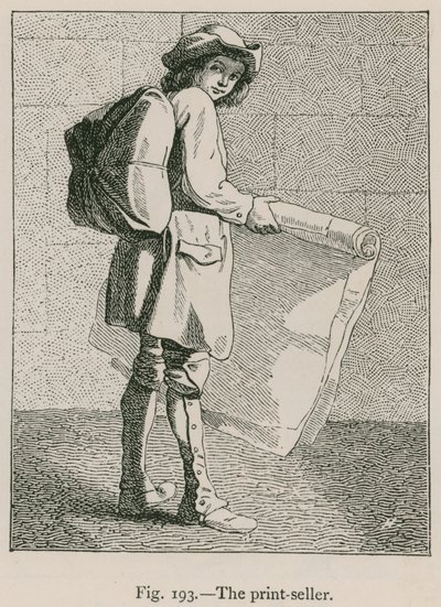 Il venditore di stampe da French School