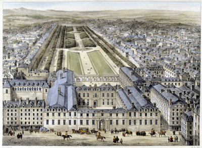 Il Palazzo Reale nel 1679, visto da Rue St Honoré da French School
