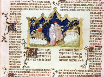 La separazione di Abramo e Lot, dalla Bibbia di Jean de Sy, c.1355 da French School