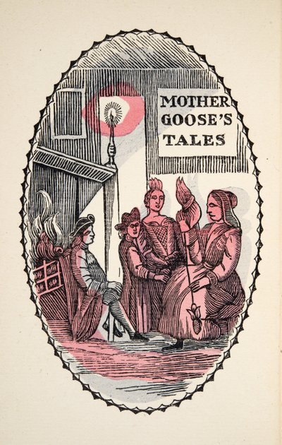 La bella addormentata nel bosco, da Histories or Tales of Past Times told by Mother Goose, With Morals, di M Perrault, pub. 1925 (stampa xilografica colorata a mano) da French School